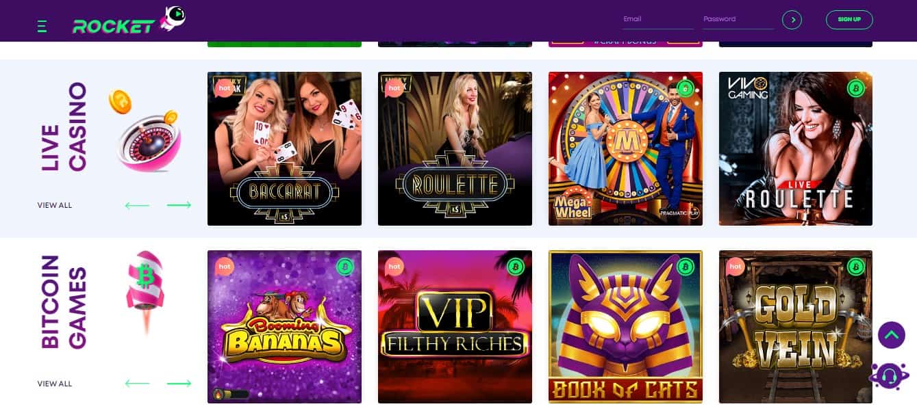 Rocket Casino Games