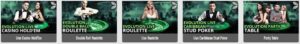 Platinum Play Casino live games