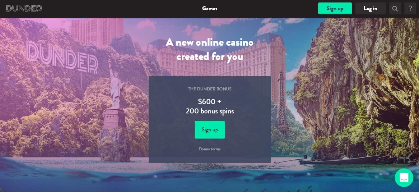 Dunder Casino Bonus