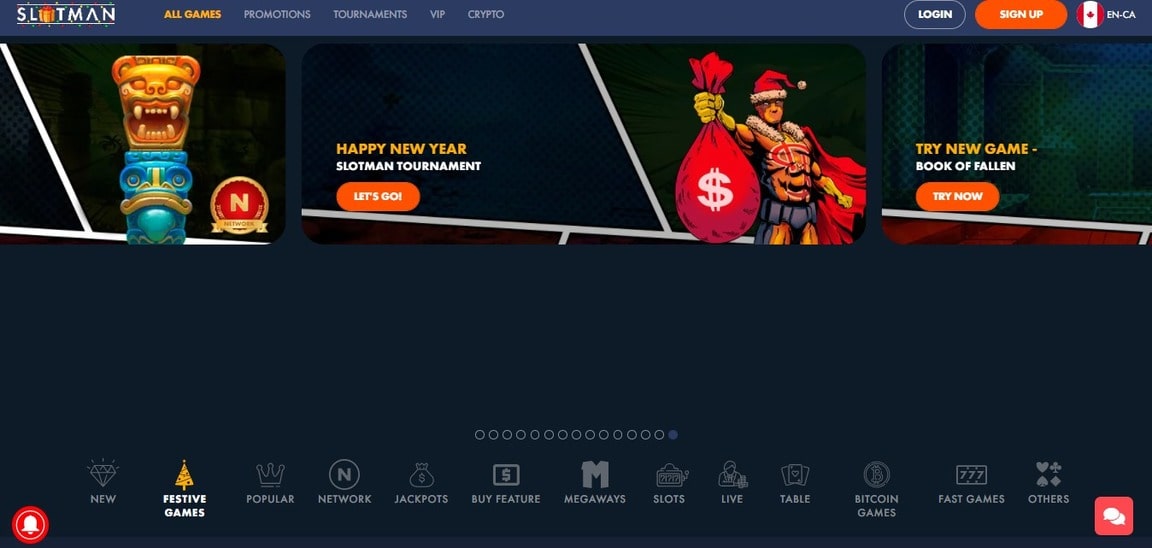 Slotman Casino Review